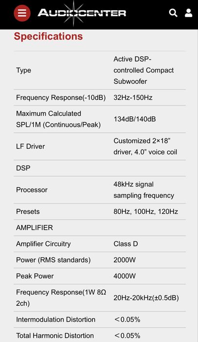 Sub Graves Audiocenter SA3218