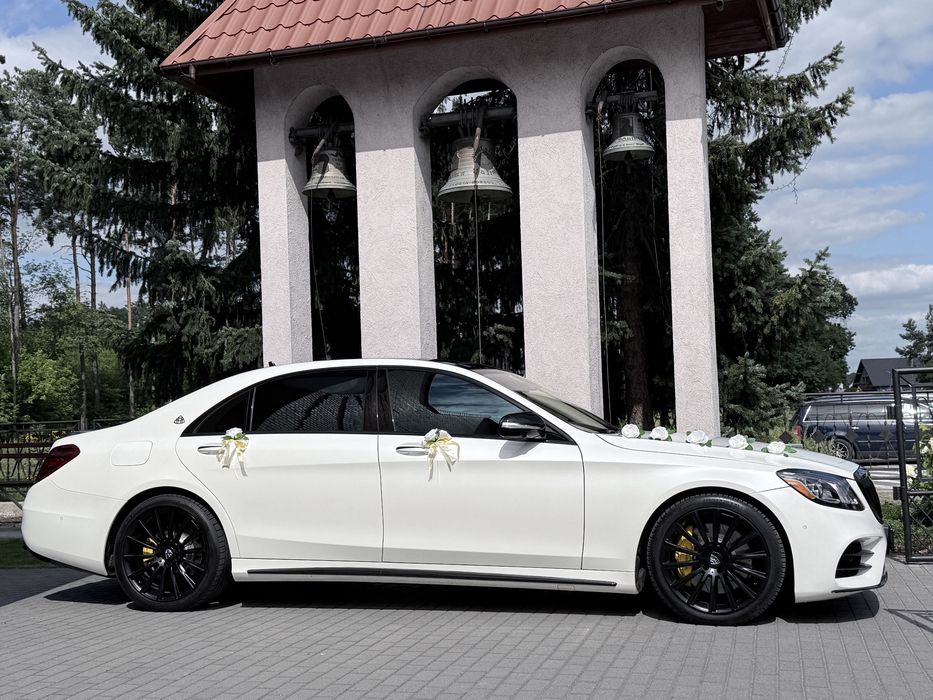 Maybach Auto na ślub, wesele, s class Mercedes Biała Limuzyna