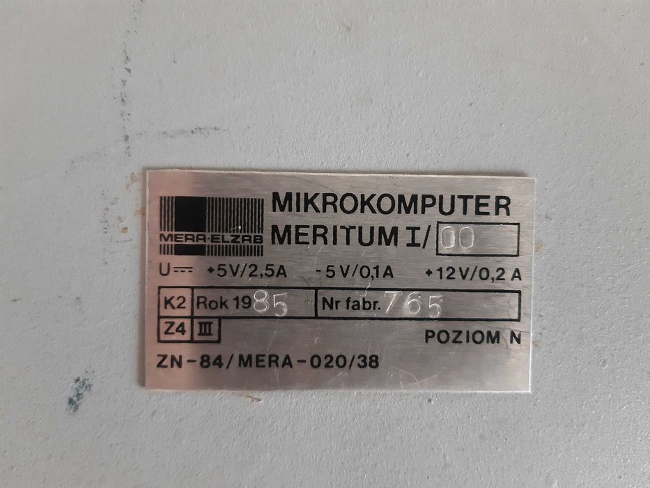 Komputer Meritum 1 i Meritum 2 z PRL