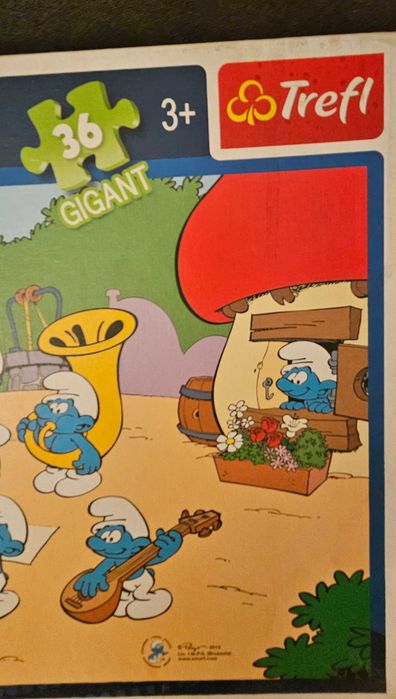 Puzzle gigant 36 elemntów Smerfy trefl