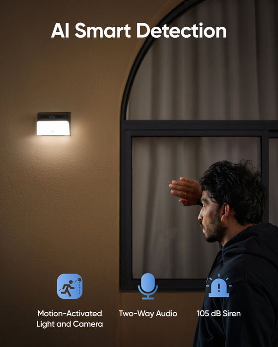 eufy solar wall light cam s120