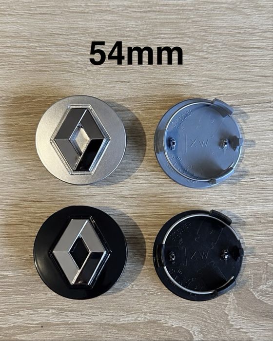 Conjunto 4 Centros Jantes Renault 54mm 56mm 57mm 60mm 65mm 68mm 75mm