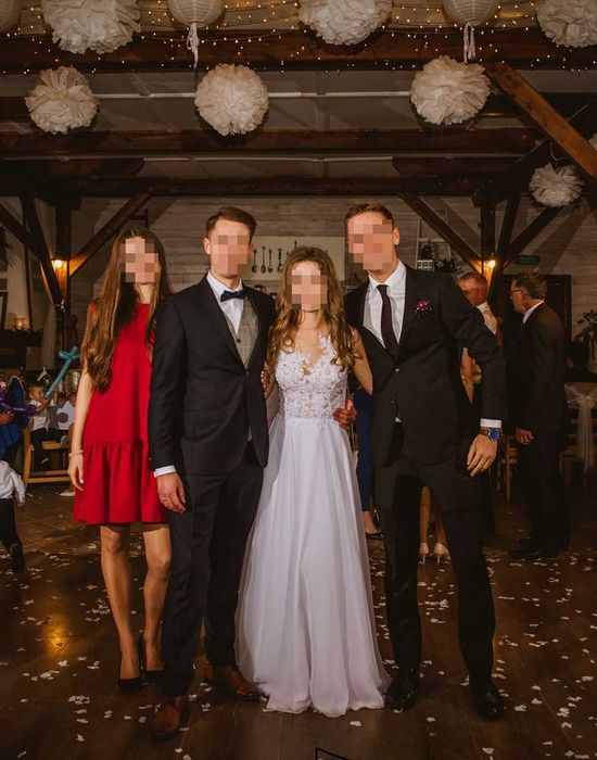 Piękna suknia ślubna, kolekcja Gala Asami, rozm. S
