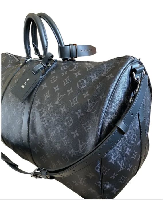 Mala de Viagem Louis Vuitton Keepall Bandoulière - Monogram Eclipse