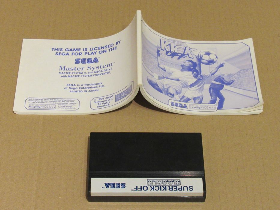Jogo Sega Master System Super Kick Off completo (#1)