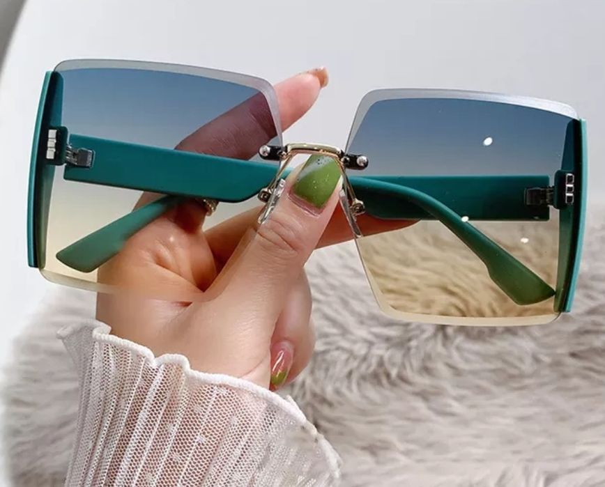 Nowe okulary przeciwsłoneczne damskie cieniowane