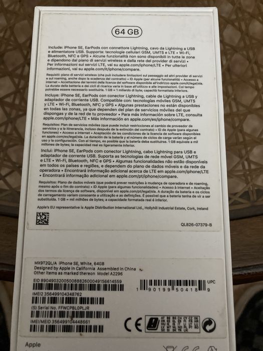 Telemovel Apple Iphone SE 2020 64Gb