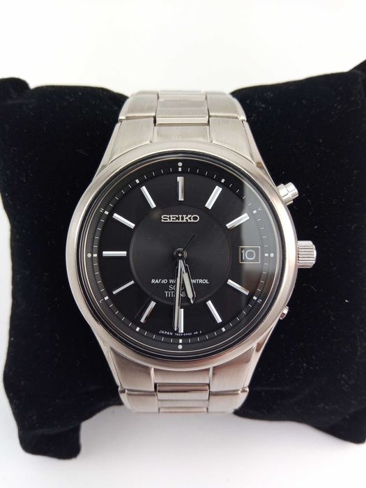 Часы мужские Seiko Solar SBTM003 титан радиоконтроль сапфир Japan made