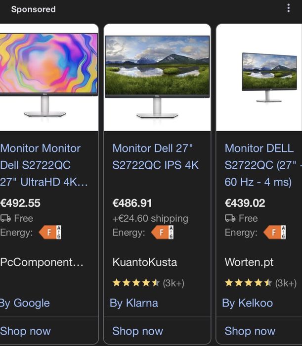 Monitor 4K - Dell S2722QC - 27"