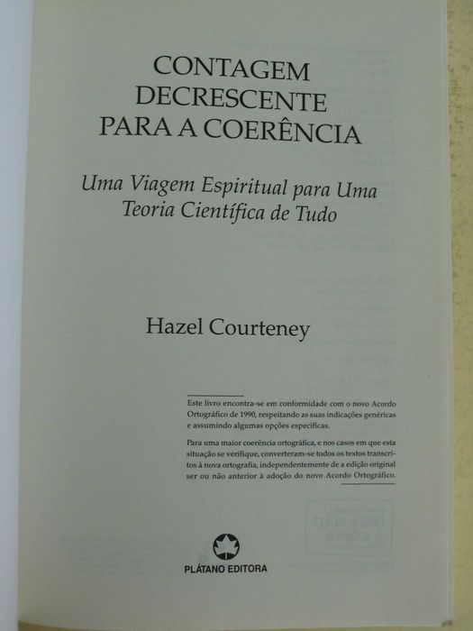 Contagem Decrescente para a Coerência
de Hazel Courteney