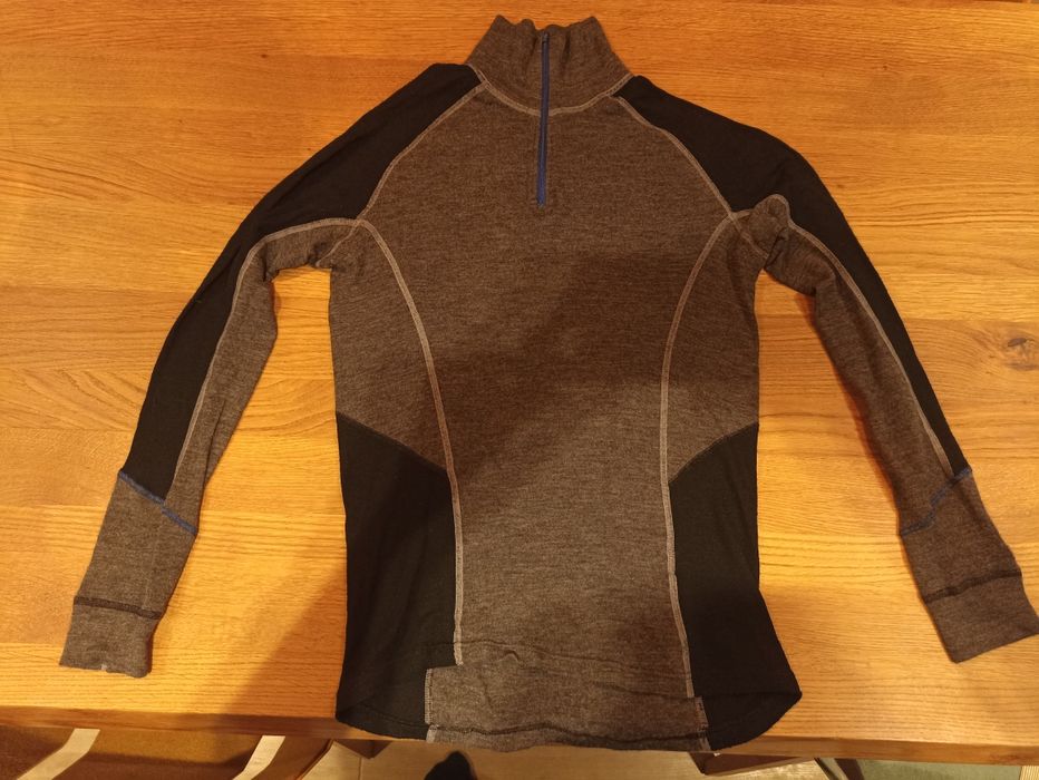 Szara bluza 100% Blakladder merino że stójka
