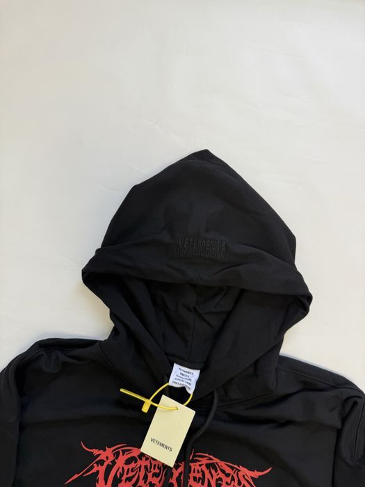 худи Vetements Hardcore Metal logo hoodie M L Balenciaga