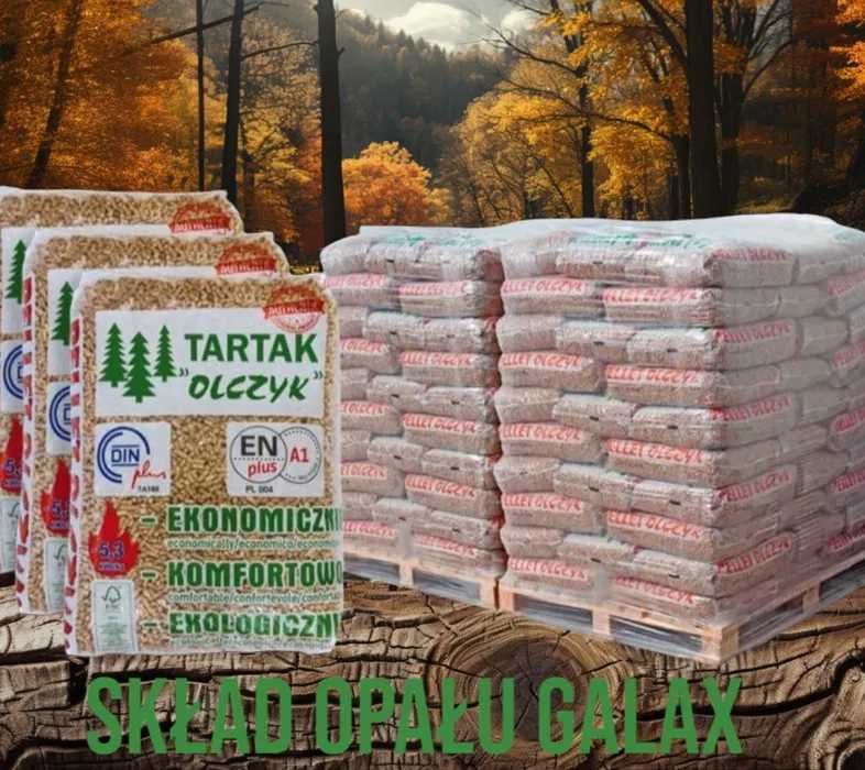 Pellet OLCZYK 2340, w ofercie orzech, groszek, koks