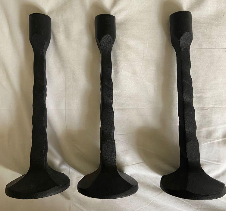 3 castiçais para velas