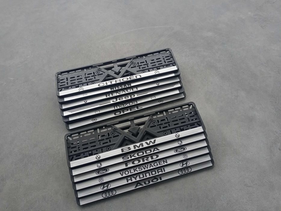 Номерні рамки для авто BMW VW Skoda Ford JEEP Hyundai Opel Mazda Рено