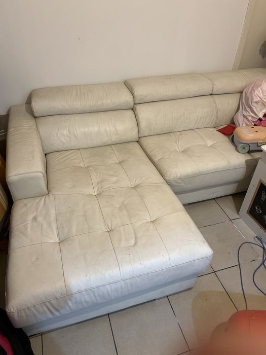 Vendo sofa chease long branco