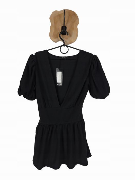 Bluzka z baskinką Boohoo 34 XS nowa