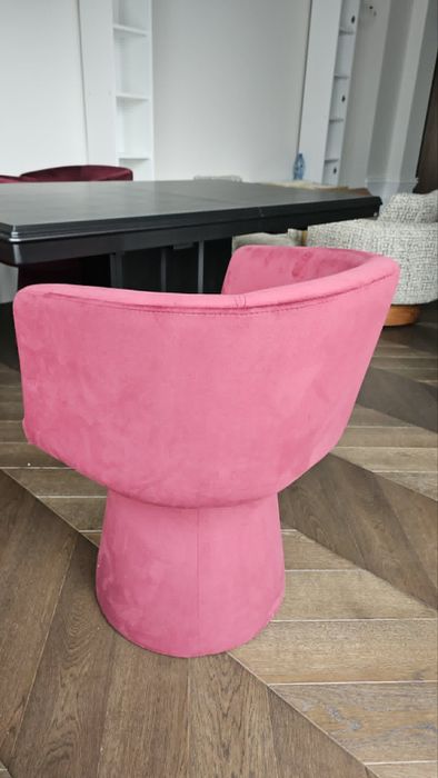 Piękne krzesła bordo welur - marki LECTUS