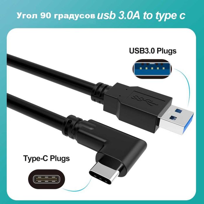 Кабель Oculus Link USB-А 3.2 - USB-С, 3 м, для Oculus Quest 2/3