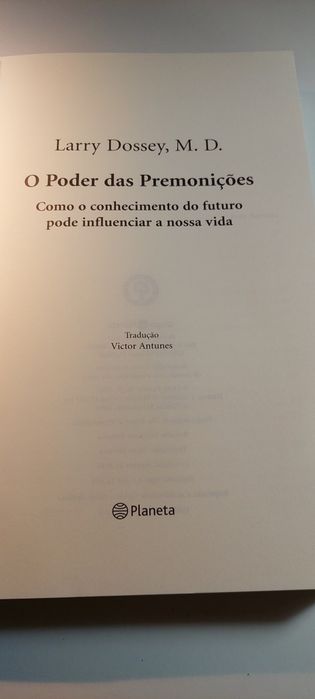 O Poder das Premonições - Larry Dossey