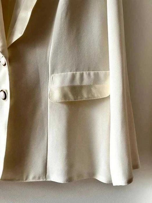 Kremowa # marynarka # damska # żakiet # XXL 44