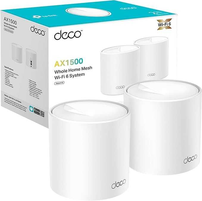 TP-Link - Router - Mesh - Deco x10 - AX1500 - 2 unidades
