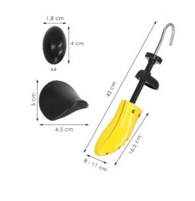 Колодки для розтяжки взуття пластикові