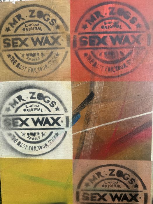 Surf -  Sex Waxe - pintura em óleo sobre tela e resina