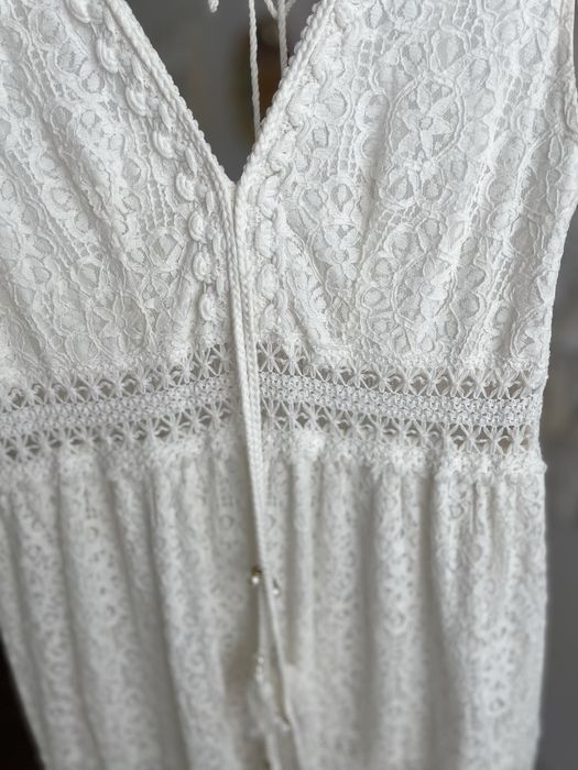 Vestido branco em renda S/M