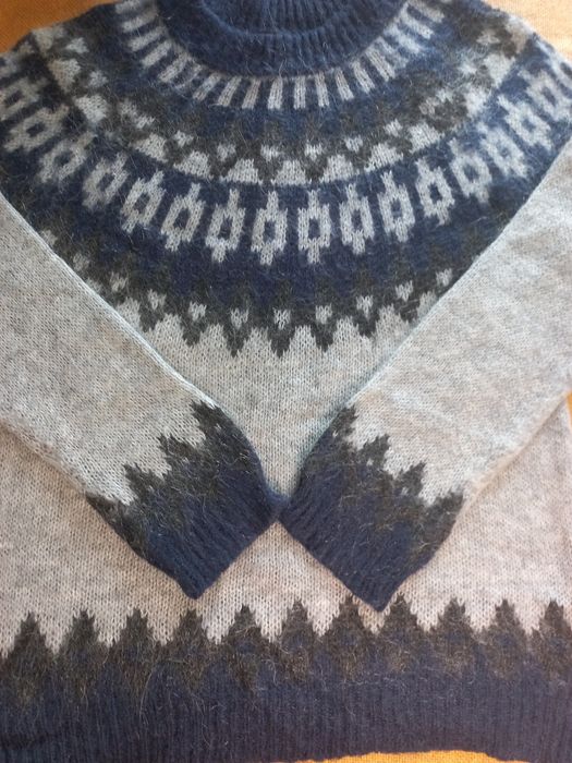 Свитер-лопапейса с мохером от Massimo Dutti