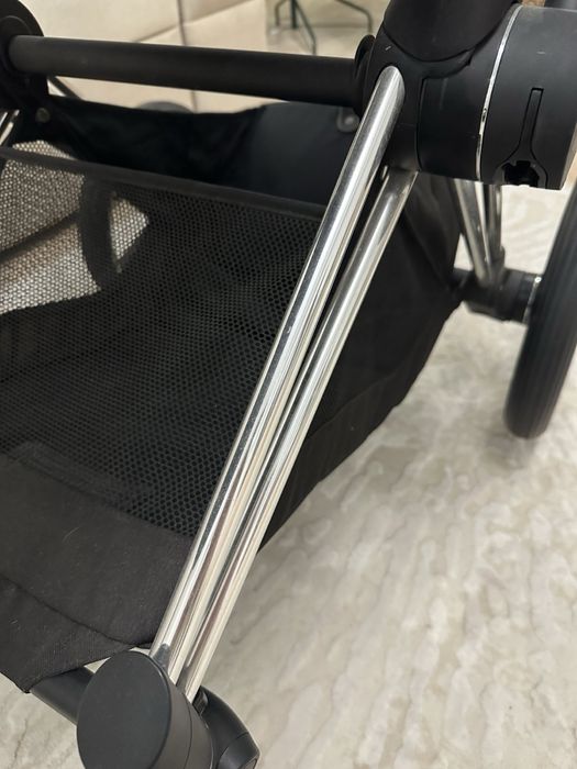 Преміальна коляска Cybex Priam 4.0 2 в 1 Soho Grey шасі Chrome Black