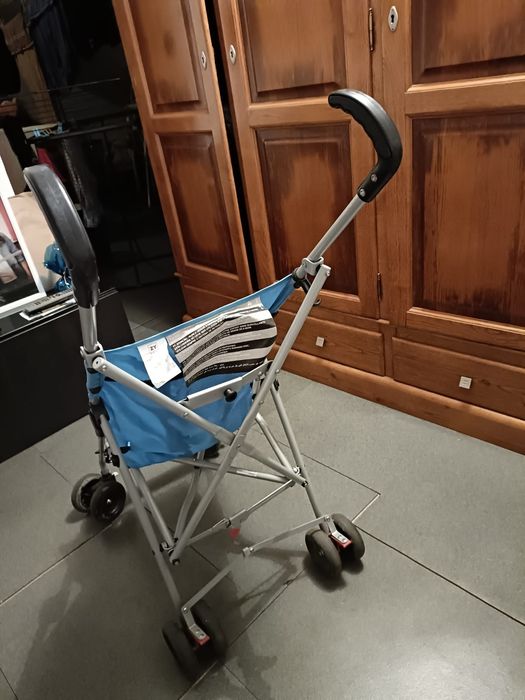 Carrinho azul de passeio