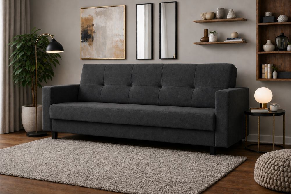 Wersalka na sprężynach pojemnik automat kanapa sofa łóżko tapczan HIT
