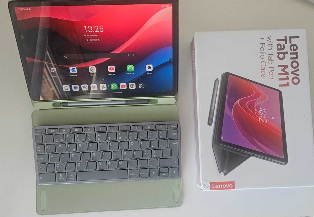 Lenovo M11 TB330 128GB WiFi com capa, pen e teclado