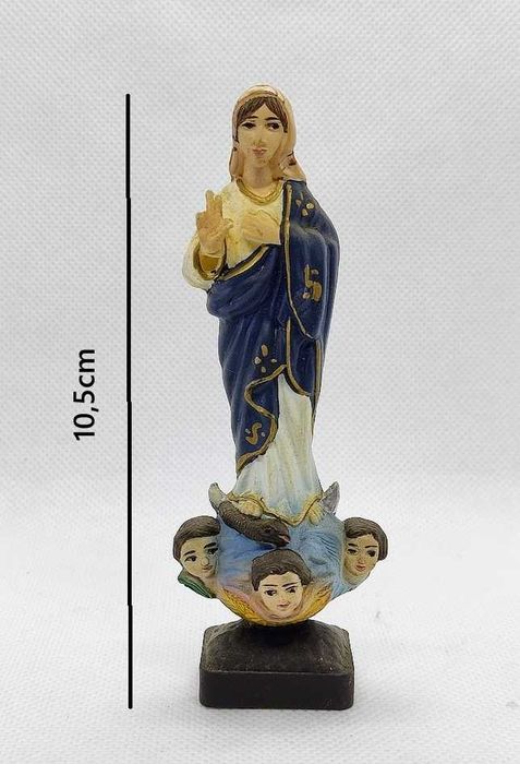 Estatueta religiosa Nossa Senhora do Sameiro em resina