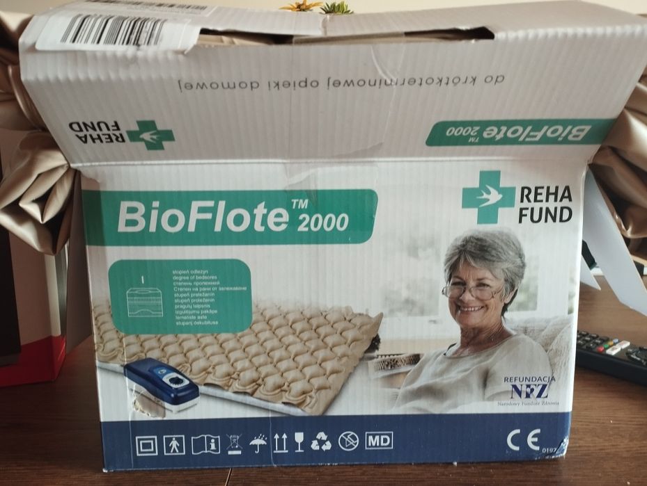 Materac przeciwodleżynowy z pompą BioFlote 2000