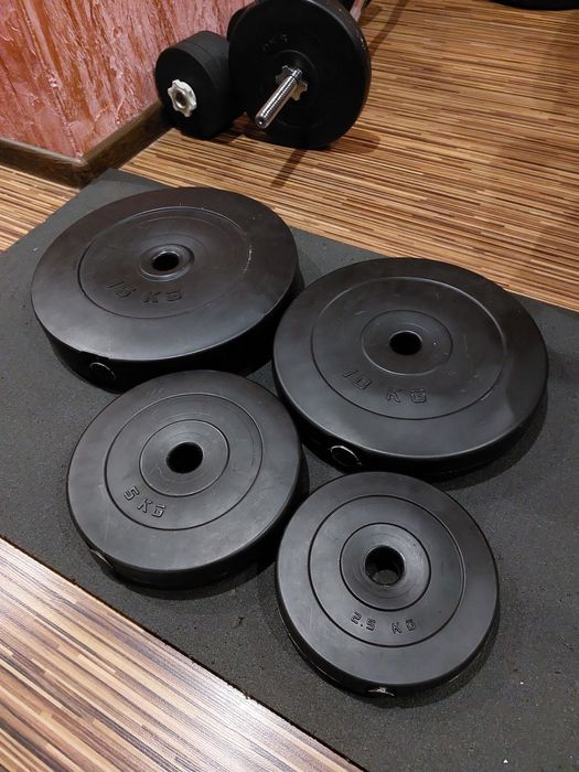 Домашний спорткомплекс / штанга, гантели, лавка / 180 кг