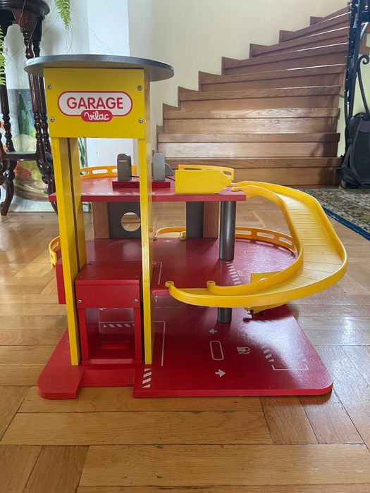 Vilac Drewniany garaż / Parking wielopoziomowy dla dzieci