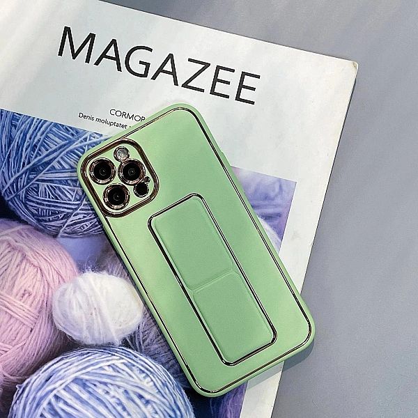 New Kickstand Case etui do iPhone 13 Pro Max z podstawką zielony