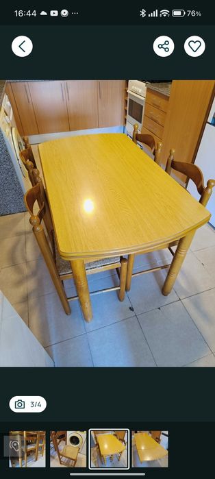 Mesa de cozinha extensível