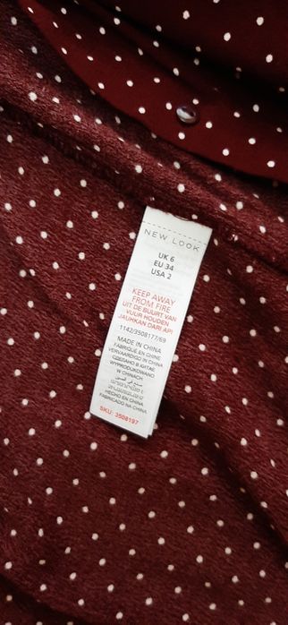 Сорочка жіноча в горошок бордова, женская рубашка в горошек, бордовая