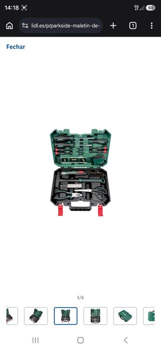Mala de ferramentas 35 peças parkside