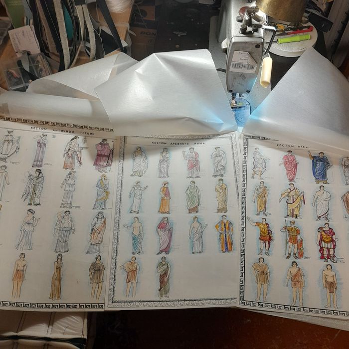 Таблицы рисунки Истории костюма.