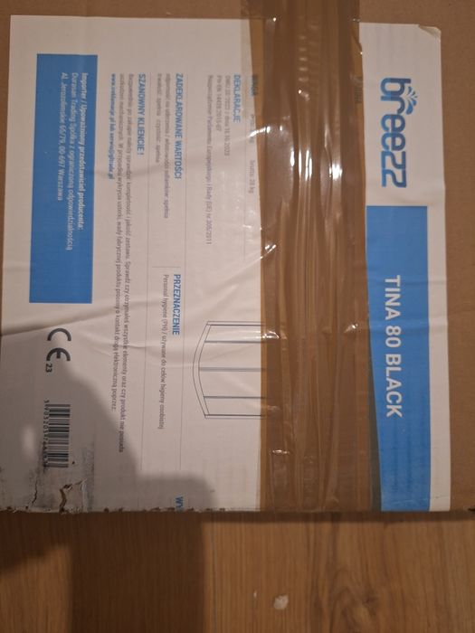 Kabina prysznicowa tina 80 black obi  CZĘŚCI