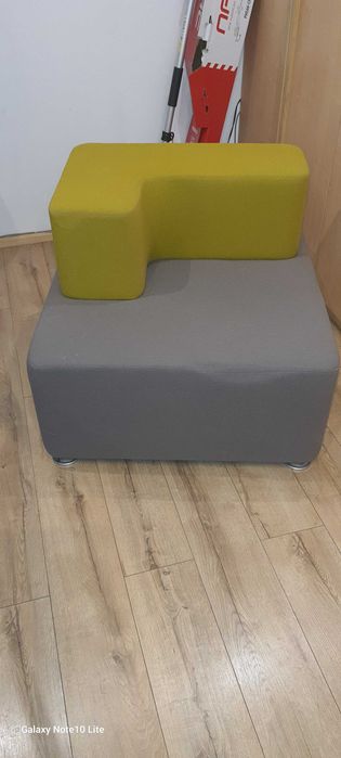 Designerski modułowy fotel / pufa do biura salonu soft seating (stan bdb)