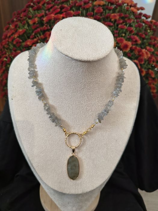 Naszyjnik z Labladorytem