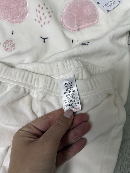 Нова Велюрова піжама NEXT для дівчинки, 2 роки (92 см)
