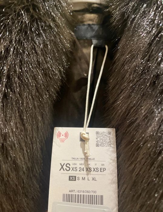 Futerko czekoladowe brazowe zara xs