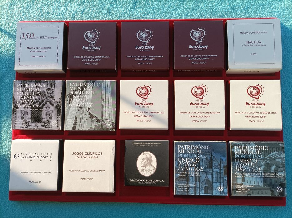 Moedas Euro Portugal Proof Comemorativas Várias