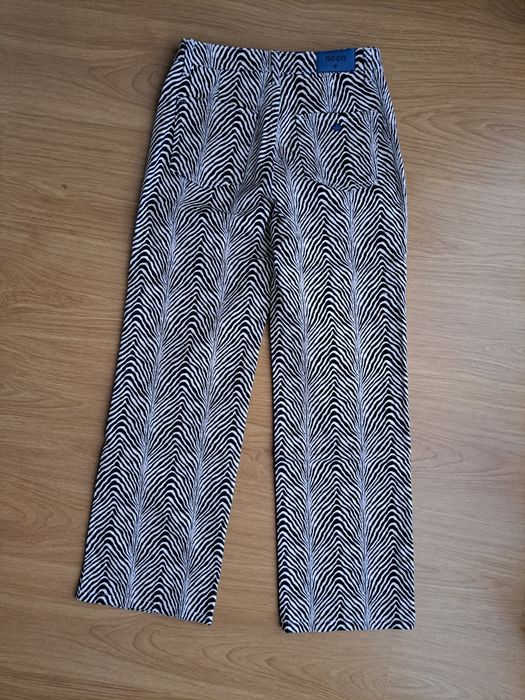 Calças da Noon, padrão zebra, 38